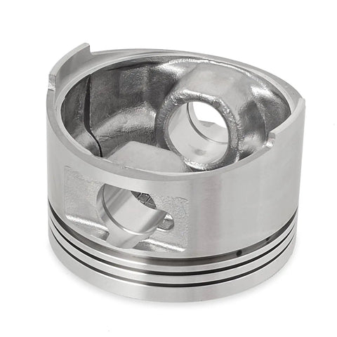 Close-up of piston from the 150CC Top End Rebuild Kit With 57.4MM Bore Piston Ring Gasket And Spark Plug for 4 Stroke Engines 152QMI 157QMJ.