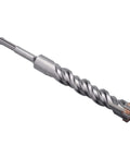 Side view of SDS Plus masonry drill bit for concrete, 7/8 in diameter, 8-1/4 in length