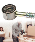 Bronze Cam Lock Fasteners For Furniture Beefy Yet Easy Install For Tables Beds And Chairs Heavy Duty Connectors shown in detail
