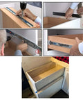 Heavy Duty Drawer Slides Delivering Full Extension And Adjustable Length For Serious Loads Featuring Slick Steel Runners in installation steps.