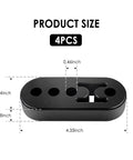 Adjustable Heavy Duty Exhaust Hanger Kit For Cars, Trucks, And SUVs, 4.33 inch EPDM insulator with size dimensions, 4 pack