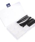 Totally Fresh 78 Piece Heat Shrink Shoelace Tips Repair Kit With Plastic End Caps For Formal And Athletic Shoes Portable Fix Tool To Prevent frayed laces Anytime Wherever You Go in clear case