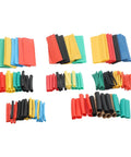 Massive 164 Piece Heat Shrink Tubing Kit With Polyolefin Wire Sleeves Electric Insulation In 5 Vibrant Colors Perfect For All Your Wiring Repairs And Diy Electrical Projects To Keep Your Connections Safe And Secure. assorted heat shrink tubing sizes and colors