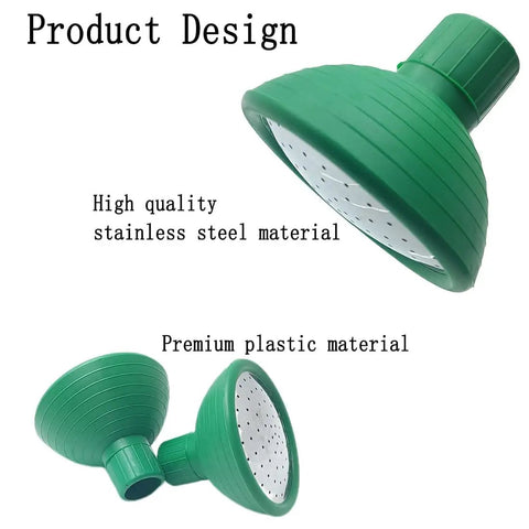 Pro Grade Heavy Duty Watering Can Rose Head Replacement Sprayer Nozzle For Garden Cans With Metal Front And Rubber Base Durable