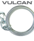 Rugged Winch Cable With Swivel Hook, Steel Core, 3/8 Inch By 75 Foot, 14,000 Lbs Minimum Breaking Strength in coiled form