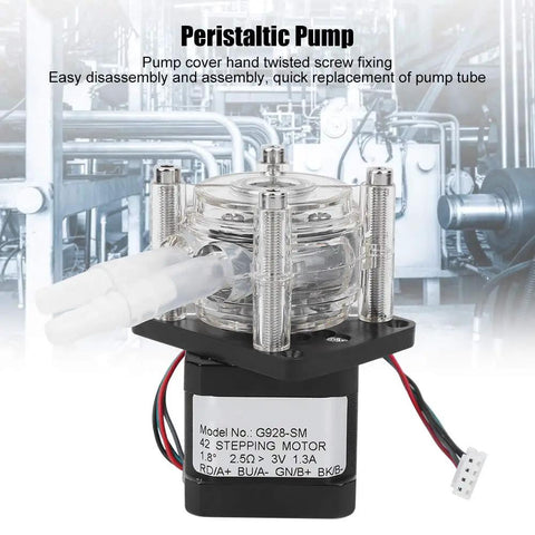 Big Step Motor Peristaltic Pump For Easy Tube Swap Industrial Liquid Transfer Lab Stuff Daily Use Quick Install Screw Cover Heavy Duty High Flow Reliable Performance