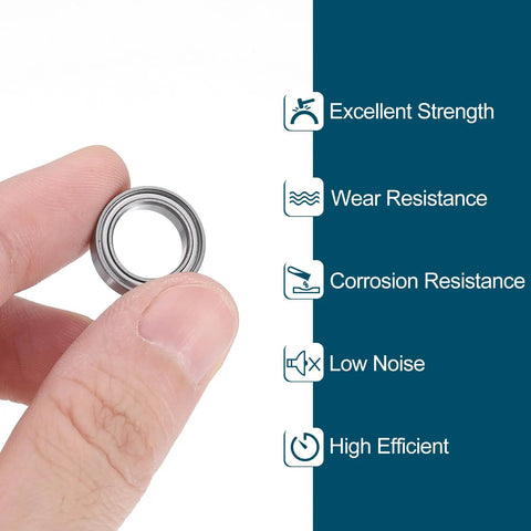 Top Shelf Deep Groove Ball Bearings Forged From Tough Chrome Steel Featuring Reliable Double Metal Shielding To Deliver Legit Load Capacity For Any Heavy Duty Machine