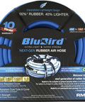 Heavy Duty 3/8 Inch Rubber Air Hose 300 Feet Long 300 PSI Ultra Flexible Pneumatic Tubing With Solid Brass Fittings Shop Staple For The Daily Grind And Construction Jobs Plays Nice With Impact Tools
