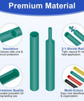 Pro Grade 164 Piece Heat Shrink Tubing Kit Eight Sizes For Auto Industrial And Home Wiring Color Coded Insulation