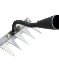 Tough As Nails Heavy Duty Iron Weeding Rake With Five Tines For Weeding Soil Loosening Ground Leveling And Dethatching Durable High Carbon Manganese Steel