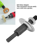 Arbor Shaft Adapter For Drill To Grinder Conversion With 8mm Round Shank Threaded Shaft And Two Washers Included