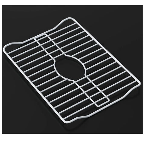 Heavy Duty Kitchen Sink Protector Grid 16 x 12.3 x 1 Inches White With Rust Resistant Coating Shields Sink Base From Scratches And Dents