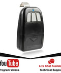 Visor Remote For Classic Drive Garage Door Opener Replacement Gate Opener 303 MHz Compatible With Models 3012 3016 3512 3212 3213 341 Includes Clip And Battery Easy Step By Step Programming Instructions hanging with clip