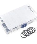290 Piece C Clips External Retaining Ring Assortment Kit Heavy Duty Black Alloy Steel 15 Sizes 4mm To 18mm in plastic case