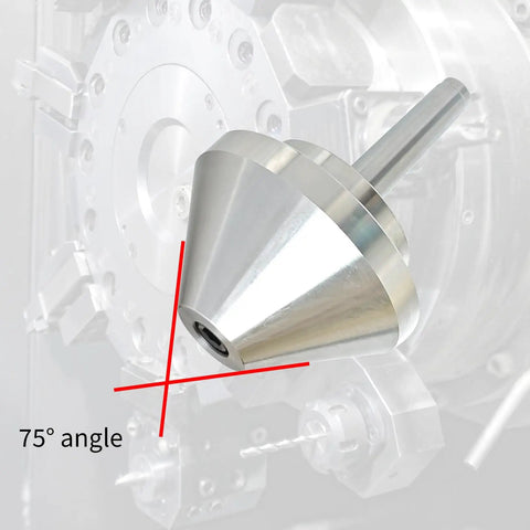 MT2 Bull Nose Live Center 100mm Diameter 75 Degree Lathe Hollow Turning Shank Morse Taper 2 High Quality Durable Tool