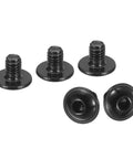 Heavy Duty M4 X 4Mm Flanged Button Head Socket Cap Screws 50 Pack 304 Stainless Steel black machine bolts for furniture assembly.