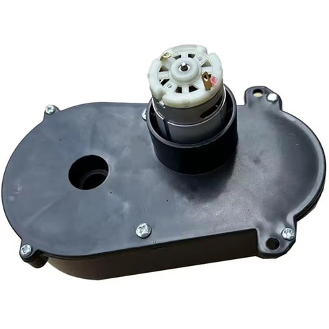 12V 380 Steering Gearbox And Motor Assembly for Kids Electric Ride On Cars, durable plastic construction, ideal for quick repairs.