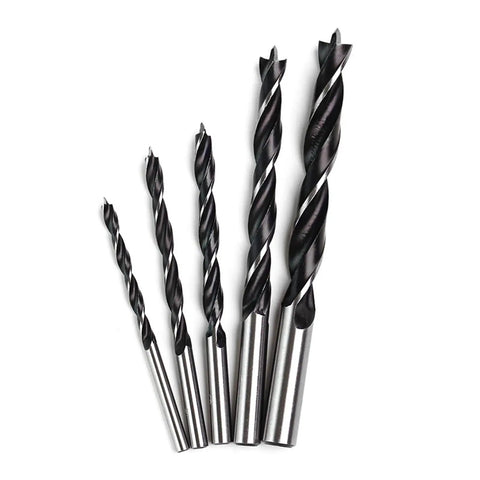 10 Piece Cobalt Coated HSS Wood Drill Bit Set, 3 To 20 Mm, Twist Flute For Easy Debris Removal, display of metal bits