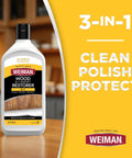 Revive Your Wood Furniture And Kitchen Cabinets With This Deep Cleaning Polish Bundle That Sweeps Away Grime Dust And Scratches While Locking In A Glossy Finish With UV Protection, 20 oz bottle.