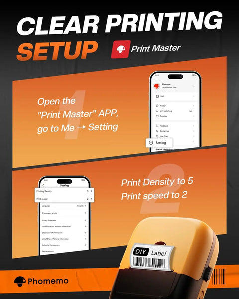 Hella Tough Industrial Label Printer Slick Portable Bluetooth 2 Inch Tape Cutter No Fuss App Integration For Heavy Duty Wiring Box Setup on Print Master app.