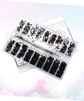 Miniature Screw Set With Flat Head Countersunk Machine Screws In Transparent Storage Case For Diyers And Pros Organized By Size For Quick Access