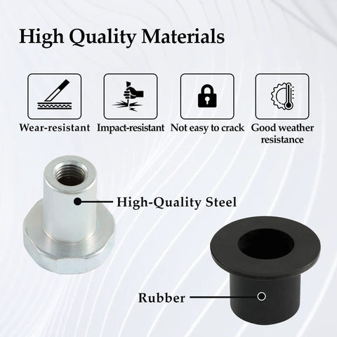 4 Piece Steering Rack And Pinion Mount Bushing Kit For Dodge Ram 1500 2000 Through 2012 Durable Steel Rubber Construction