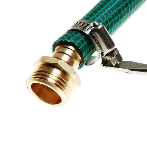 Skimsklo Heavy Duty 3/4 Inch Garden Hose Repair Kit Fixes Crushed Ends And Leakproof Male Female Water Connector Set For Outdoor Lawn Care Yard Work, brass hose end