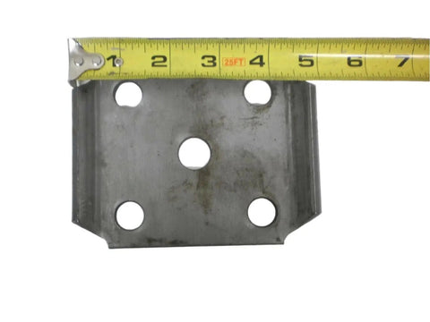 Heavy Duty Trailer Axle U-Bolt Kit With 2-1/8 x 5-3/8 Inch Square U Bolts, Plates, 1/2 Inch Hardware, And 2x2 Tube For Boat, Utility, And Camper Trailers, Stabilizes Tow And Reduces Wobble For Safer Hauling, square steel plate with holes