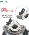 Front Wheel Bearing And Hub Assembly For Ford Ranger 1998 1999 2000 And Mazda B4000 1998 Replacement 5 Lug 4WD With ABS close-up