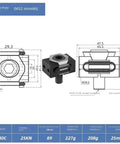 Heavy Duty M6 M8 M10 M12 Ok Vise For Precision Clamping And Secure Grip With Durable 440C Steel Construction, M12 smooth fixture layout.