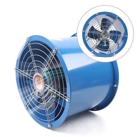 Beefy 110V Axial Exhaust Fan With 5400 Cubic Meters Per Hour Air Flow 16 Inch Wheel 1420 RPM Heavy Duty Ventilation