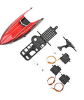 Heavy Duty Lightweight Servo Motor Upgrade For XK K110 RC Helicopter Slick Plastic Refit Parts, including servos and mounting plate.