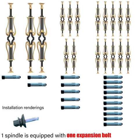 Built Tough Glass Balustrade Railing Posts And Metal Staircase Balusters With Face Mount Brackets and 270 Pivot Adjustment hardware set.