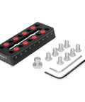 Dovetail Telescope Rail Plate 100mm Length With Long Slot For Flexible Mounting M6 And One Quarter Inch Screws And Three Eighths Inch Screws