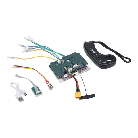Dual Motor Drive ESC Controller For Electric Skateboards And Scooters With 2.4G Remote, 430W 12A Max, with wires and remote