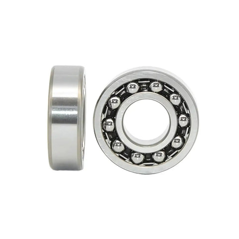 Tough As Nails Heavy Duty Double Row Spherical Roller Bearing Self Aligning Precision Machined Chrome Steel Construction visible from side and front.