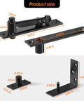 Dimensions of Heavy Duty Pivot Door Hinge For Hidden Doors And Bookcases, 180 Degree Concealed Pivot, Stainless Steel Invisible Hinge System