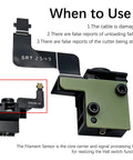 P2S Extruder Filament Sensor With Hall Switch Technology For Accurate Filament Runout Detection And Cutter Position Monitoring To Prevent Print Failures And Keep Prints Consistent On P2S Systems, black plastic sensor module