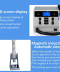 Pro Grade 1000W Hot Air Soldering Station For PCB Repair with LCD display showing 400°C and air gun in magnetic induction stand
