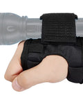 Hands Free Dive Light Wrist Mount Glove With Adjustable Velcro Strap And Neoprene Sleeve for Secure Grip on hand