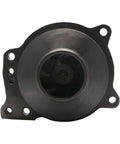 Heavy Duty Water Pump With Gasket Fits Cummins ISX15 QSK60 X15 ISX12 Engines top view, showing stainless steel finish and impeller.