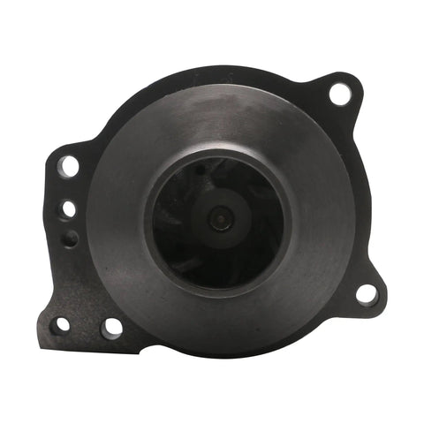 Heavy Duty Water Pump With Gasket Fits Cummins ISX15 QSK60 X15 ISX12 Engines top view, showing stainless steel finish and impeller.