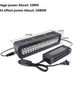 Heavy Duty UV Curing Lamp 1080W Rock Solid Workhorse For Screen Printing And Resin Curing Absolute Beast 365nm Exposure Light with power adapter and dimensions.