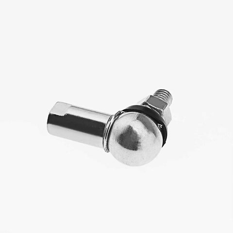 Heavy Duty 4Pcs Angle Linkage Ball Joint Kit With Spring Clip Dust Seal For CS DIN 71802 Gear Linkage Replacements M6 RH, angled steel joint