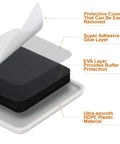 Furniture Sliders For Carpet And Hardwood Floors 16 Pack 2 Inch Square Movers layers and materials