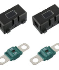 Heavy Duty 40 Amp AMI MIDI Fuse Holders With High Current Bolt On MIDI Fuses Pack Of Two For Cars And Trucks close-up view