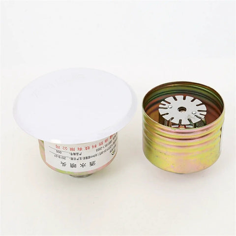 Two Pack Concealed Pendent Fire Sprinkler Head With Flush Cover Plate DN15 Half Inch Thread K80 Rating, brass head under cover plate.