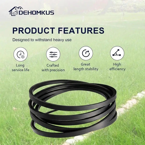 Heavy Duty Deck Belt Replacement for Husqvarna Zero Turn Mowers Dixon Ultra 61 and RedMax CZT61 with product features