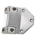 Premium Professional Grade 304 Stainless Steel Hinge Built Damn Tough For Trucks Trailers And Cargo Containers All Weather Load Bearing Cabinet Door Hardware shown from a side angle.