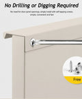 Hidden Cabinet Pulls Set DIY Friendly Aluminum Edge Mount No Groove Invisible Drawer Handles installation with screws shown